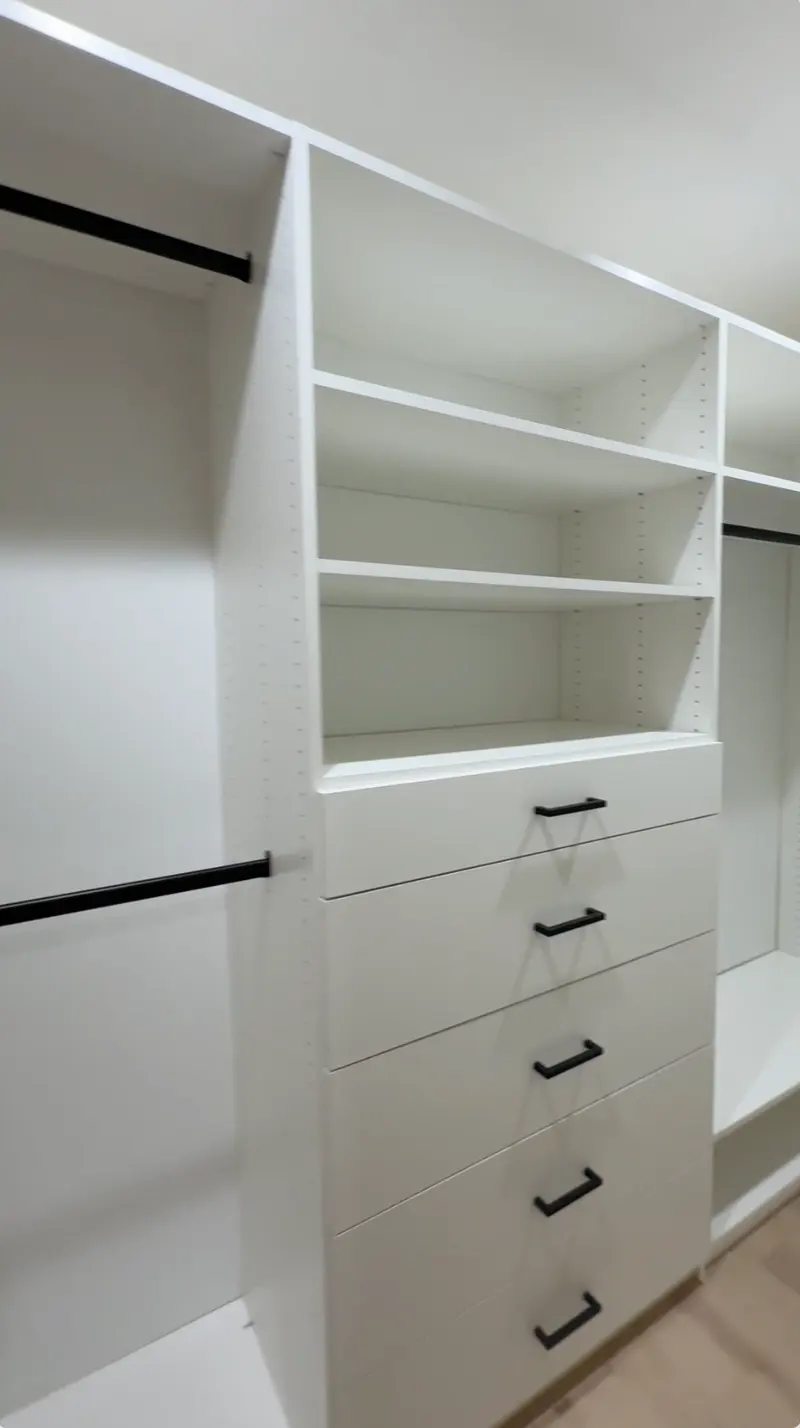 Whitsett Ave. Walk-In Closet — walk-in closet in North Hollywood by MONO CLOSETS